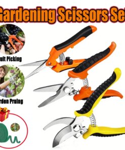 2025 New 3PCS Garden Pruning Shears Set Ergonomic handled pruning shears Suitable for women, men and professional gardeners.