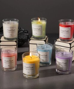 Aromatherapy Candle Premium Gift Box Glass Handmade Soy Wax Smokeless Creative Aromatherapy Candle Companion Gift