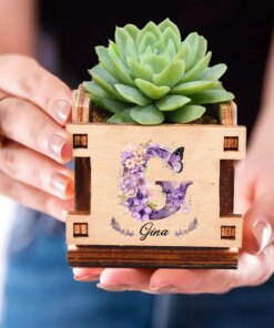 Personalized Mini Flower Pot Custom Name Succulent Flowerpot Decor Planter Pots Bridal Shower Gifts Mother's Day Gift for Mom