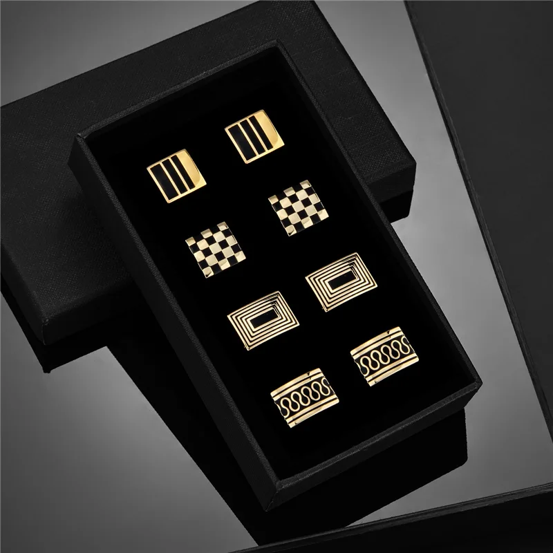 Best Jewelry Birthday Gifts for Son : Unique and Thoughtful Gift Ideas to Celebrate His Special Day 4 Pair Cufflinks For Mens With Gift Box Man Shirt Cufflinks Wedding Guests Gifts Men Gift For Husband Business Tie Clip T0204022