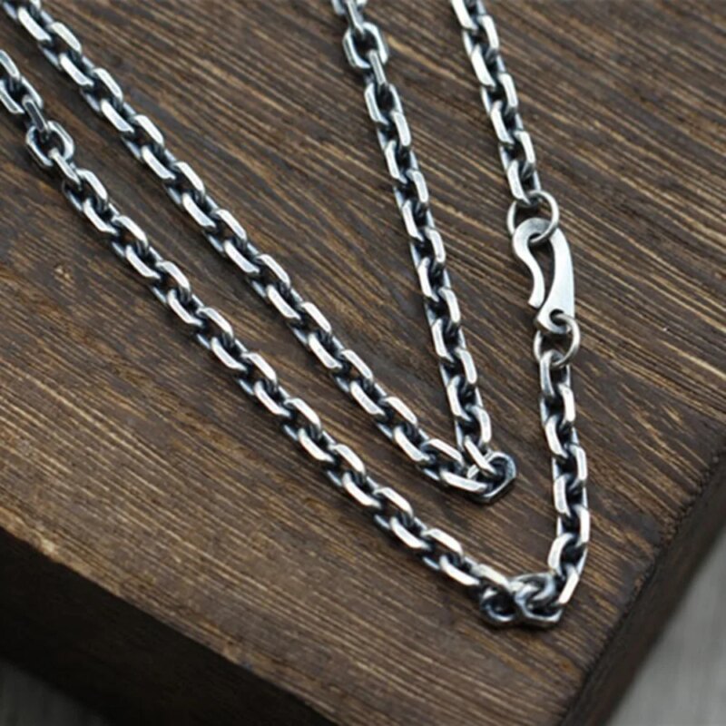 Best Jewelry Birthday Gifts for Son : Unique and Thoughtful Gift Ideas to Celebrate His Special Day BOCAI 2023 New Fashion Real S925 Silver Men Necklace Cross Long Sweater Chain Taikoo Chain Fashion Jewelry Accessories