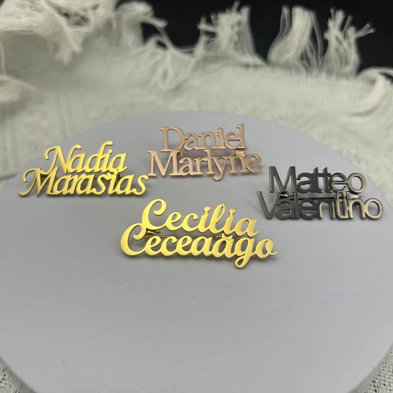 Best Jewelry Birthday Gifts for Son : Unique and Thoughtful Gift Ideas to Celebrate His Special Day Customized dual name pin flip collar pin suit pin perfect personalized gift for him/her special gift