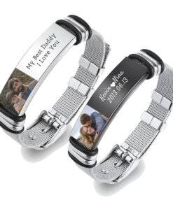 Custom Photo text Bracelet Personalized Picture text Bracelet Memorial Bracelets Custom Family Friends photos Gift for Men Women