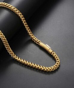 Traditional Classic 6MM Width 16-26“Hip Hop Jewelry Stainless Steel Positive And Franco Chain Necklace For Men