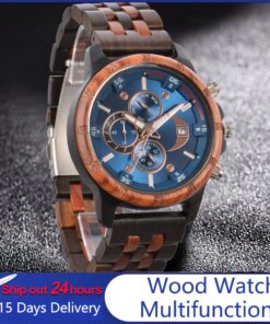 Wooden Watches for Men Fashion Anniversary Wedding Day Gift For Husband Personalized Engraved Custom Wood Watch Dropshipping