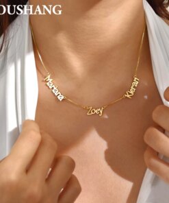 YOUSHANG 2025 Customized Multi-Letter Name Necklace Stainless Steel Fashion Pendant Birthday Jewelry Gift for Ladies