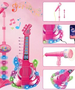 Colorful Kids Guitar Toy with Microphone Set
